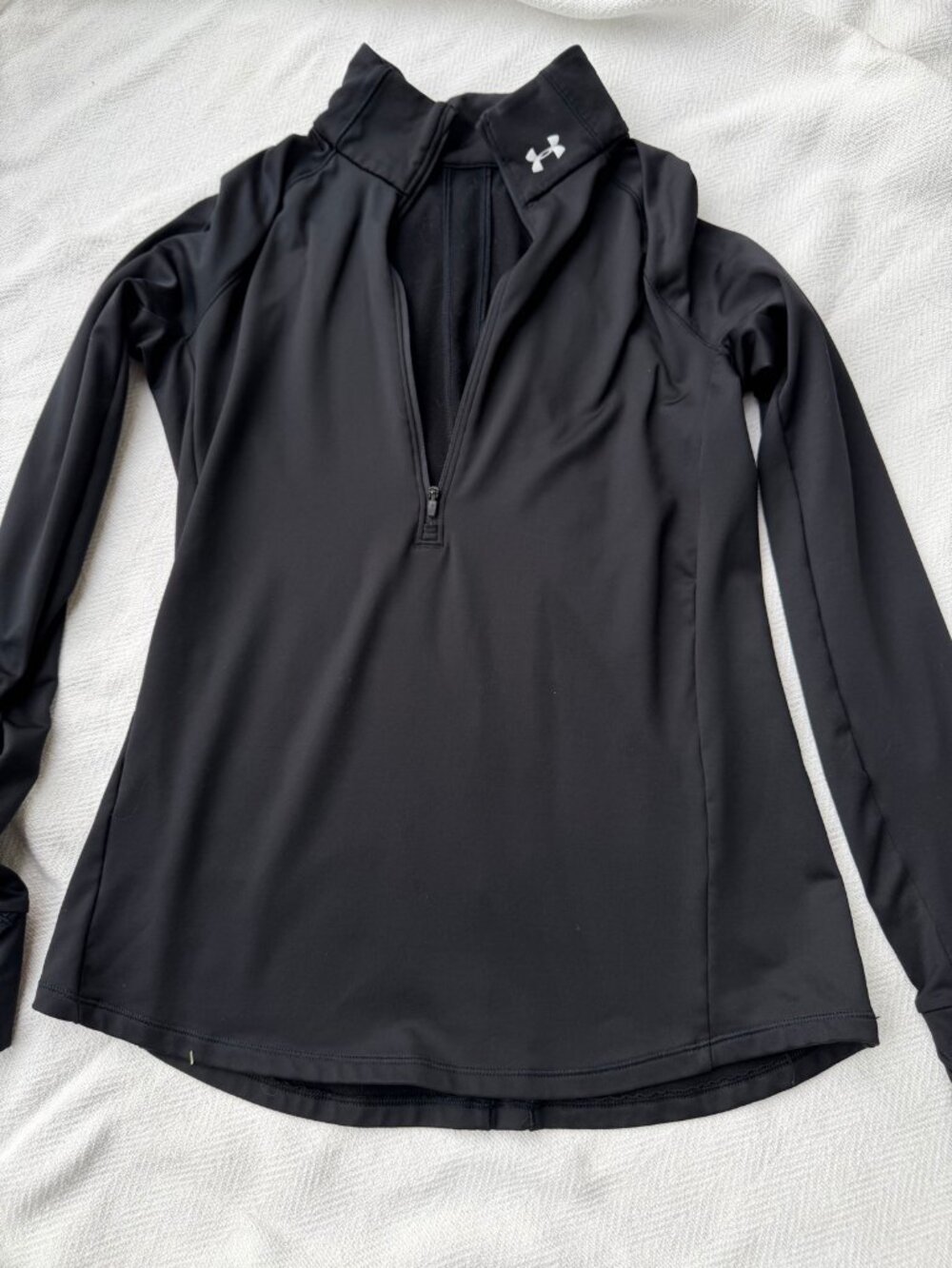 Under Armour ColdGear Quarter-Zip Women's Small Black Long Sleeve